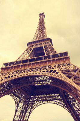 Fototapete Eiffelturm von unten gesehen