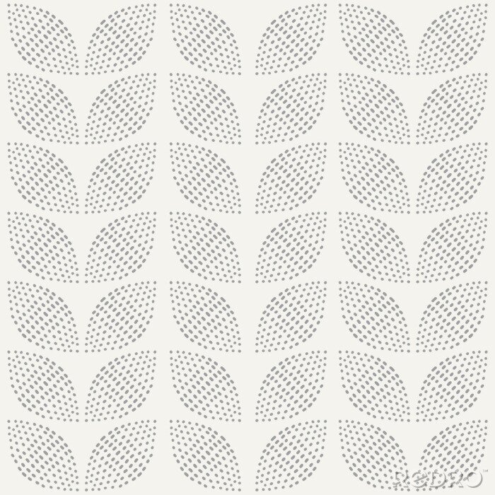 Fototapete Ein geometrisches Muster aus Blättern