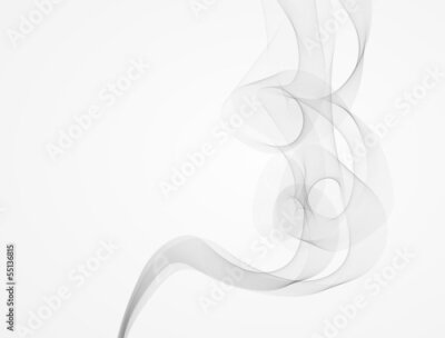 Fototapete Ein Hauch von Rauch auf hellem Hintergrund