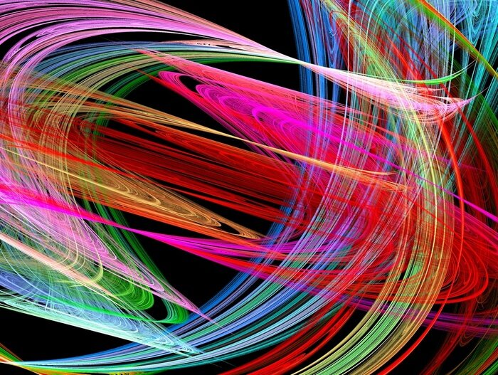 Fototapete Ein Hit von farbenfrohen Abstraktionen