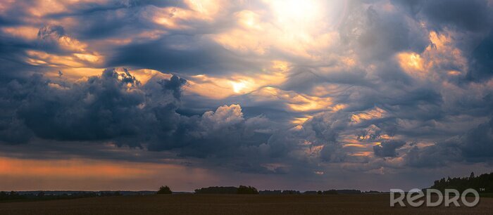 Fototapete Ein Klimamuster mit Wolken