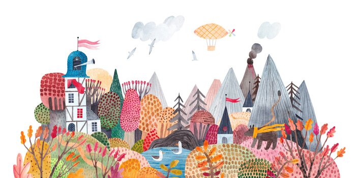 Fototapete Ein Märchenland aus Kindheitsträumen