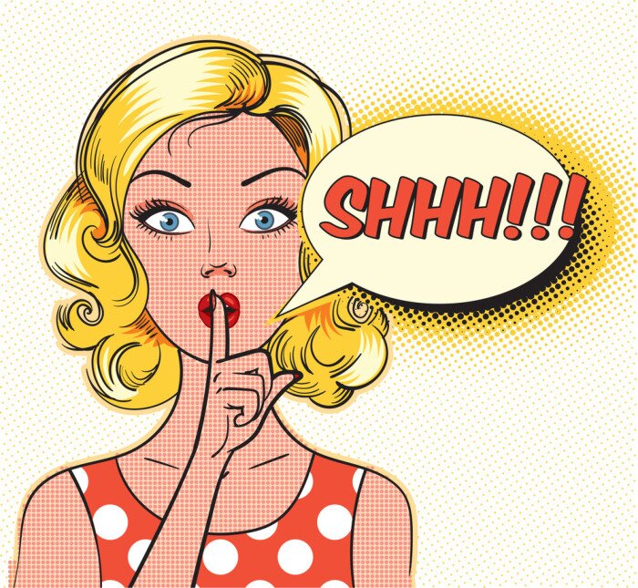 Fototapete Eine Frau im Pop-Art-Stil