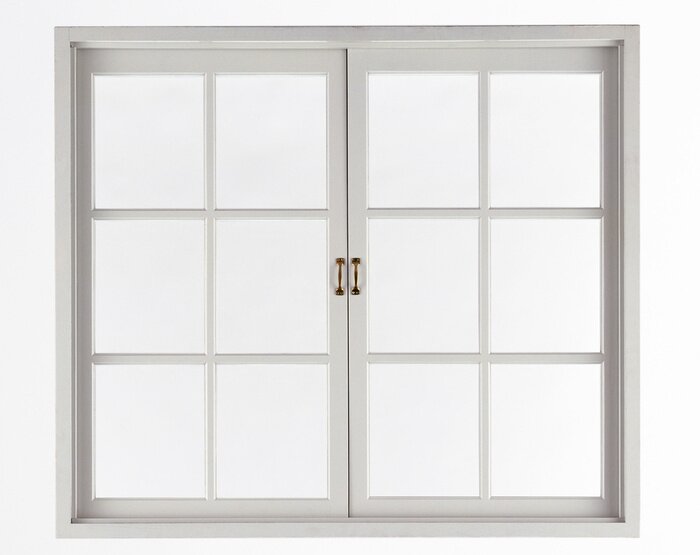 Fototapete Einfaches fenster in weiß