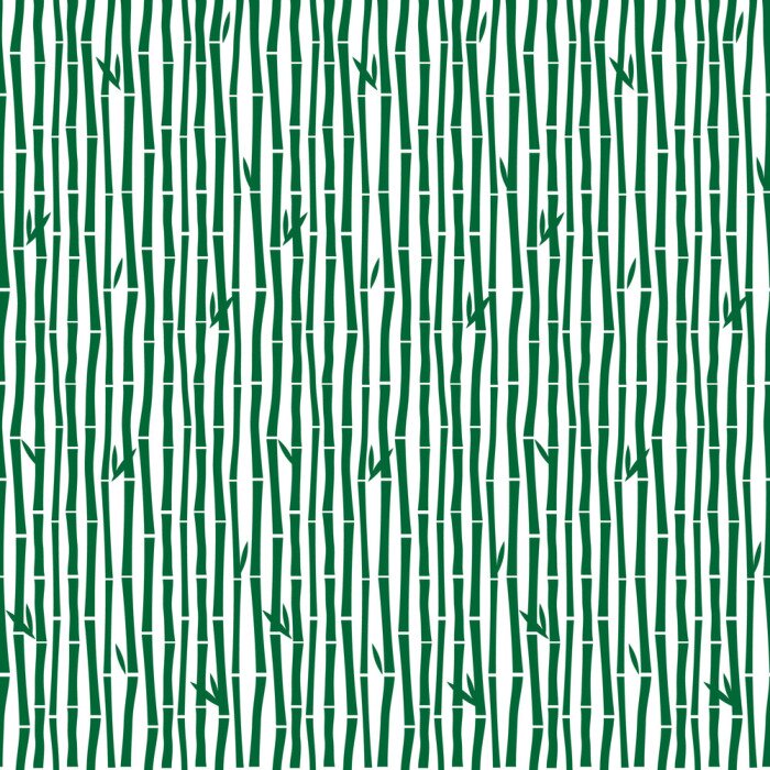 Fototapete Einfarbige Bambusse