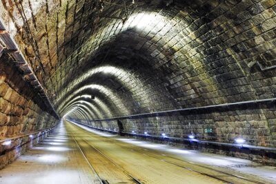 Fototapete Eisenbahntunnel aus Backstein