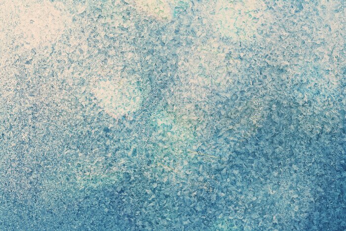 Fototapete Eisiges Muster auf dem Glas