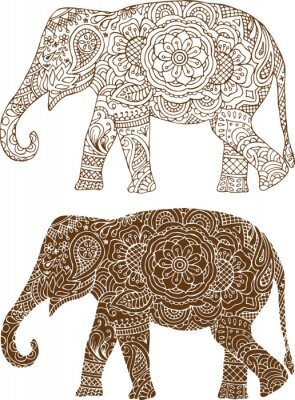 Fototapete Elefanten nach indischer Art