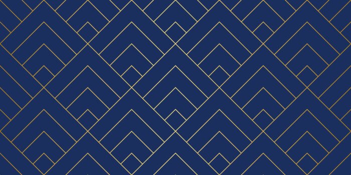 Fototapete Elegantes geometrisches Muster auf marineblauem Hintergrund