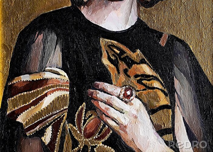 Fototapete Elegantes Porträt einer Frau