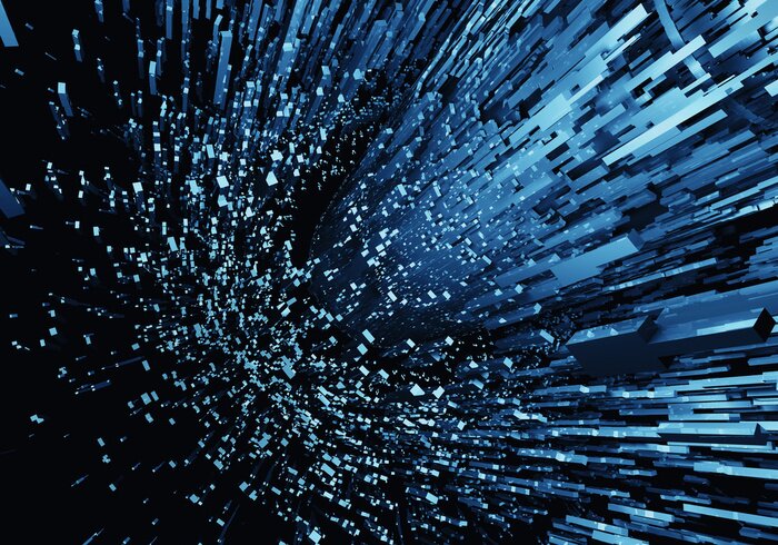 Fototapete Energiestrahlen