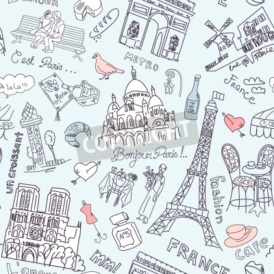 Fototapete Erinnerungen an Paris