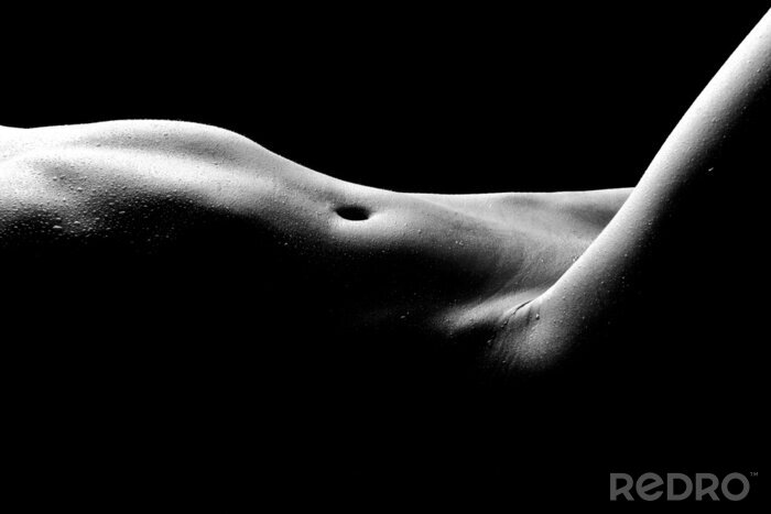 Fototapete Erotische Frau und Fragment des Körpers