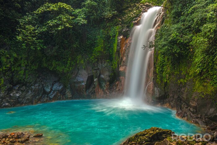 Fototapete Exotischer Wasserfall