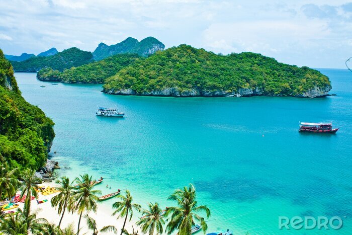 Fototapete Exotisches türkisfarbenes Meer