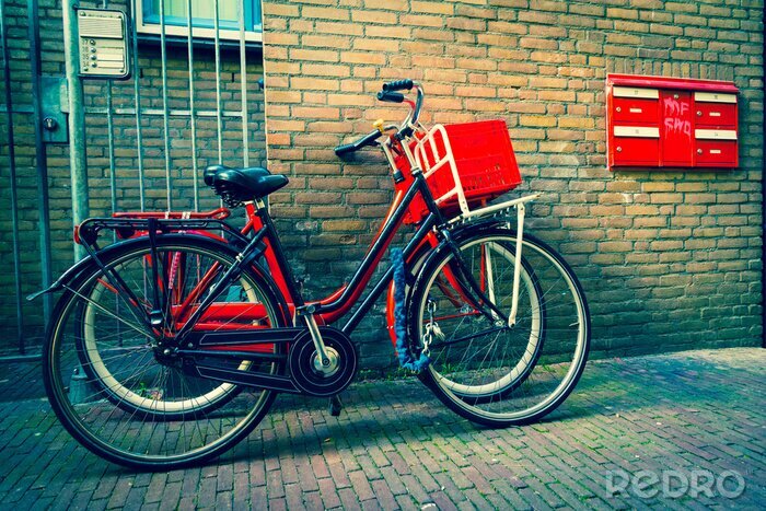 Fototapete Fahrräder in Amsterdam