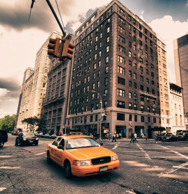 Fototapete Fahrzeug in der Stadt New York City