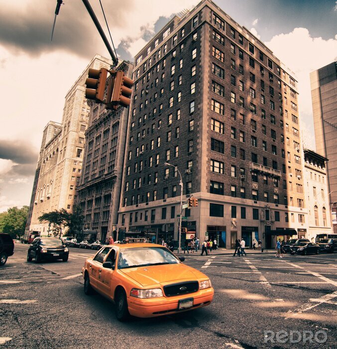 Fototapete Fahrzeug in der Stadt New York City