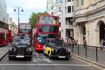 Fototapete Fahrzeuge auf der Straße von London