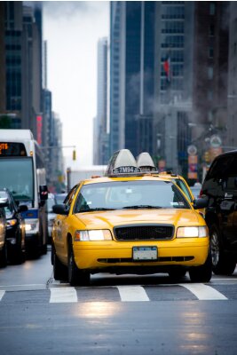 Fototapete Fahrzeuge auf der Straße von New York City