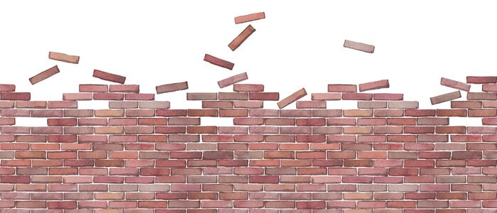 Fototapete Fallende Steine