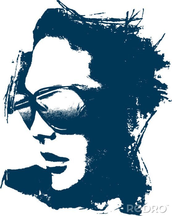 Fototapete Fancy Woman Illustration