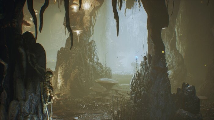 Fototapete Fantasy dunkler Übergang