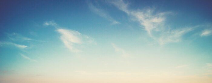 Fototapete Farbenfroher Himmel und Wolken