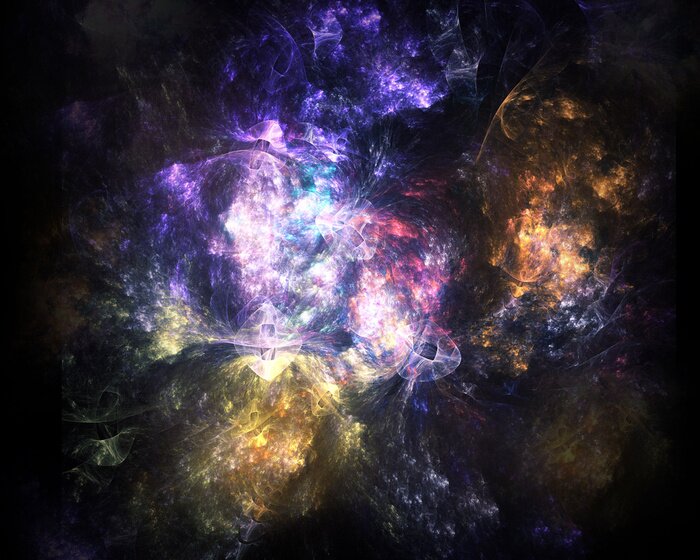 Fototapete Farbige Galaxie