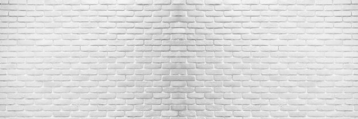 Fototapete Fassade aus weißen Ziegeln