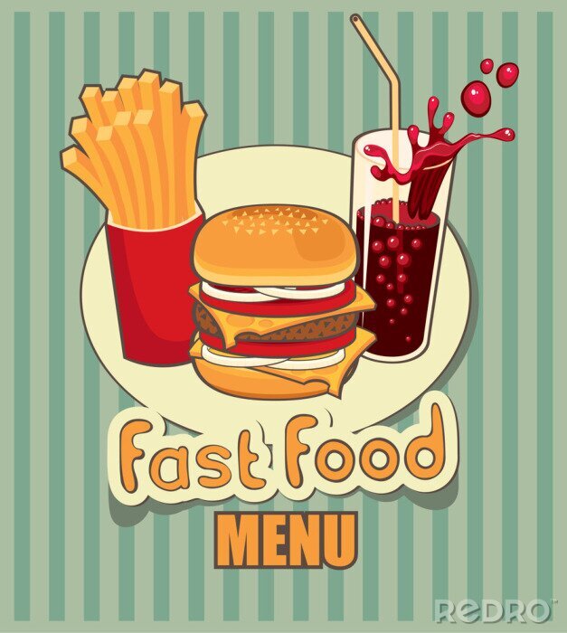 Fototapete Fast Food