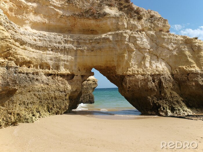 Fototapete Felsen am Meer in Portugal