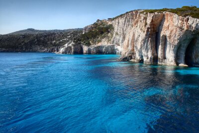 Fototapete Felsen-Küste in Griechenland