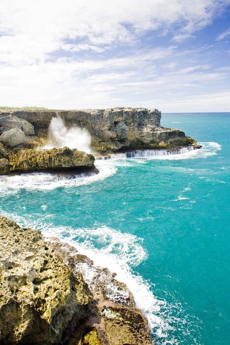 Fototapete Felsige Küste und Meer
