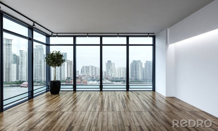 Fototapete Fenster an zwei Wänden