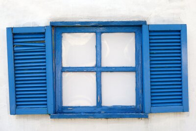 Fototapete Fenster auf santorini