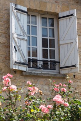Fototapete Fenster im französischem stil