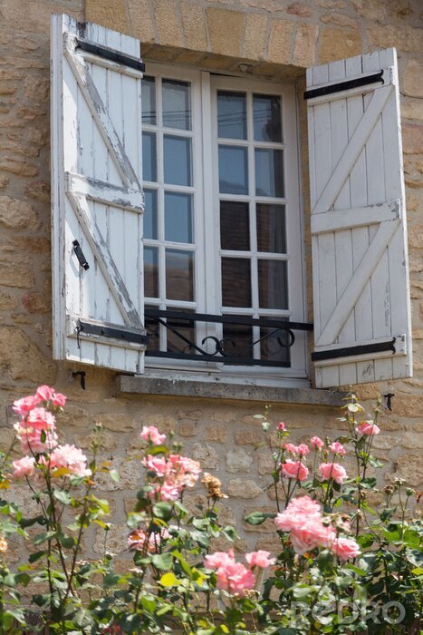 Fototapete Fenster im französischem stil