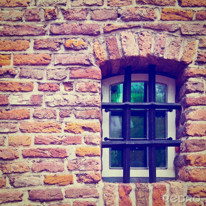 Fototapete Fenster im gefängnis