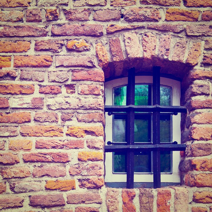 Fototapete Fenster im gefängnis