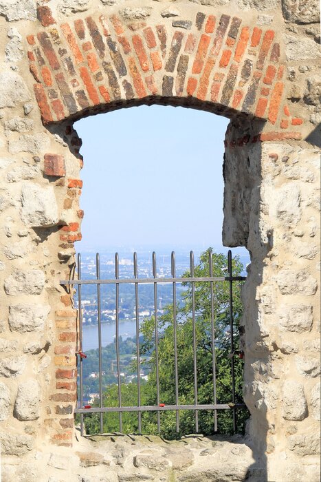 Fototapete Fenster im gestein