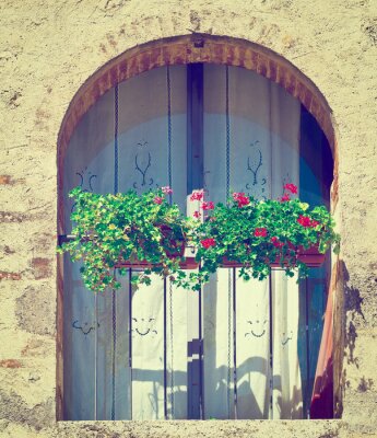 Fototapete Fenster im italienischen stil