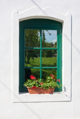 Fototapete Fenster im landstil