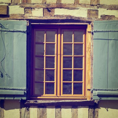 Fototapete Fenster im rustikalen stil