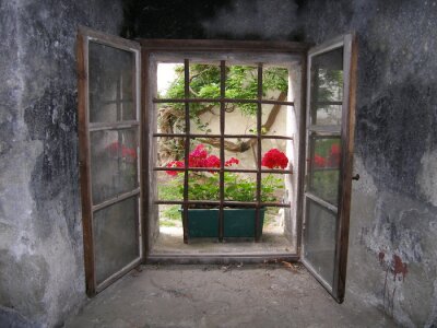 Fototapete Fenster in beton