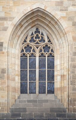 Fototapete Fenster in gotischem stil