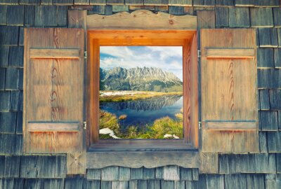 Fototapete Fensterblick