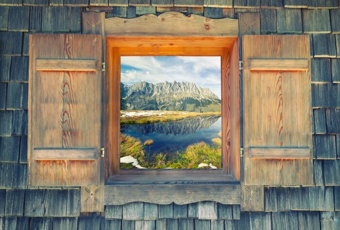 Fototapete Fensterblick