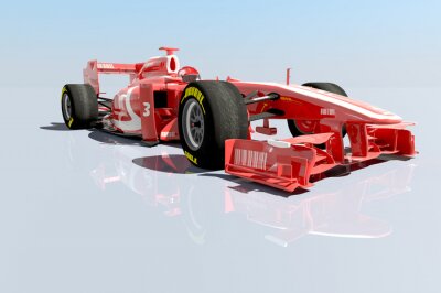 Fototapete Ferrari-Bolid 3D