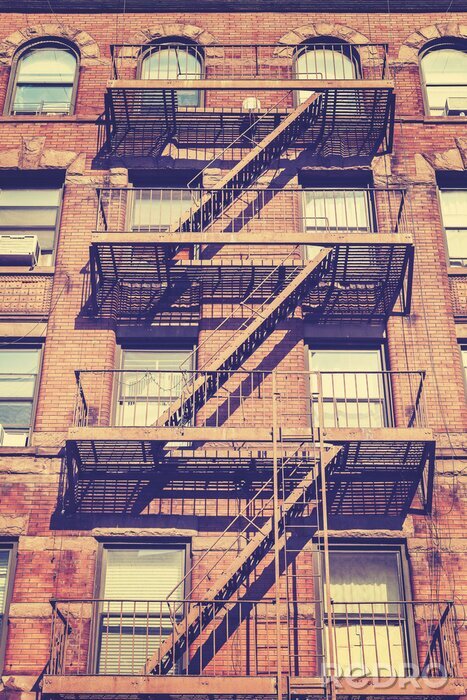 Fototapete Feuertreppe in New York